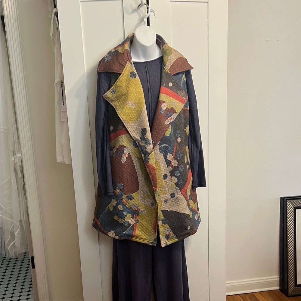 Patchwork Women's Jacket - Multicolor